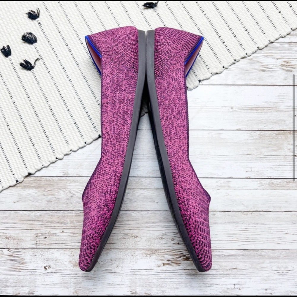 Rothy’s Rare Fig Python Print Point Flats Slip On… - image 5